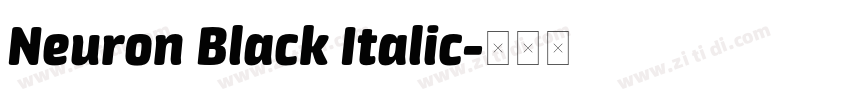 Neuron Black Italic字体转换